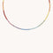A&M Junior Collection - Junior Rainbow Gemstone Necklace in 9k Gold - Beaded Necklace - Astrid &amp; Miyu