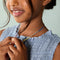 A&M Junior Collection - Junior Rainbow Gemstone Necklace in 9k Gold - Beaded Necklace - Astrid &amp; Miyu