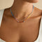 Beaded Jewellery - Rainbow Gemstone Necklace in 9k White Gold - Beaded Necklace - Astrid &amp; Miyu
