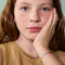 A&M Junior Collection - Junior Rainbow Gemstone Necklace in 9k White Gold - Beaded Necklace - Astrid &amp; Miyu