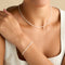Beaded Jewellery - Moonstone Gemstone Necklace in 9k Gold - Beaded Necklace - Astrid &amp; Miyu