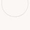 Beaded Jewellery - Moonstone Gemstone Necklace in 9k White Gold - Beaded Necklace - Astrid &amp; Miyu