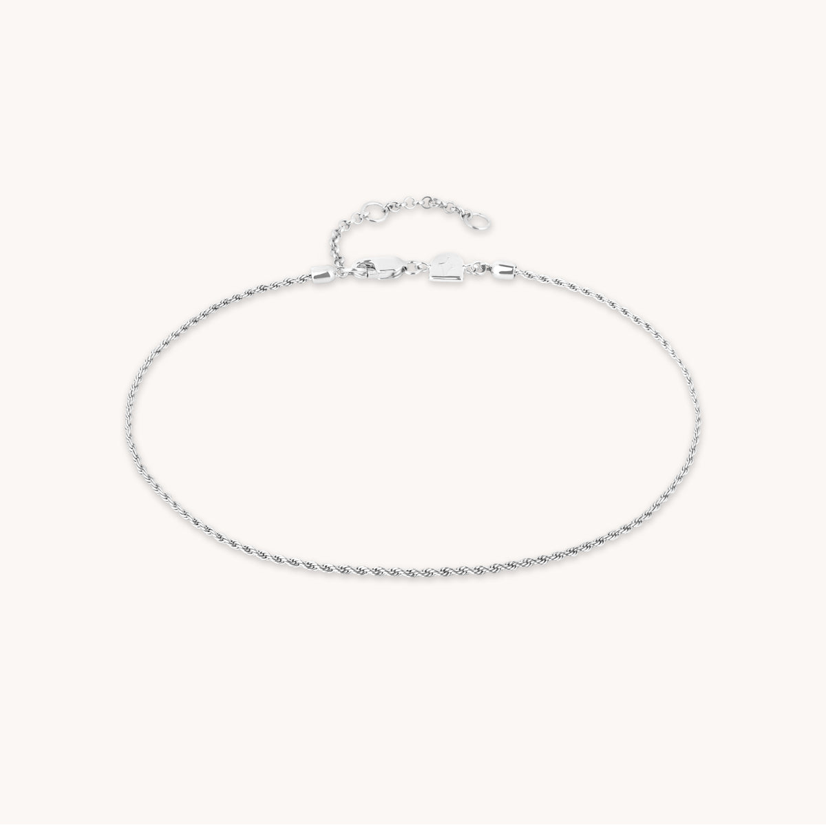 Anklets - Essential Rope Chain Anklet in Silver - Anklet - Astrid &amp; Miyu