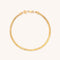 18k Gold Plated Jewellery - Essential Snake Chain Bracelet in Gold - Chain Bracelet - Astrid &amp; Miyu