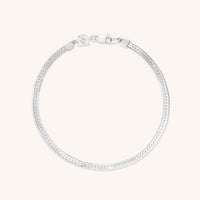 Bracelets - Essential Snake Chain Bracelet in Silver - Chain Bracelet - Astrid &amp; Miyu