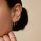 Earrings - Twist Large Hoops in Solid Gold - Hoop Earrings - Astrid &amp; Miyu