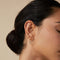 Earrings - Twist Large Hoops in Solid Gold - Hoop Earrings - Astrid &amp; Miyu
