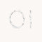 Earrings - Twist Large Hoops in Solid White Gold - Hoop Earrings - Astrid &amp; Miyu