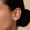 Earrings - Twist Huggies in Solid White Gold - Huggies - Astrid &amp; Miyu