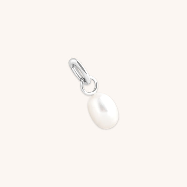 Hoop Charms - Pearl Talisman Charm in Silver - Talisman Charm - Astrid &amp; Miyu