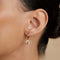 18k Gold Plated Jewellery - Horseshoe Charm Huggies in Gold - Huggies - Astrid &amp; Miyu