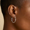 Earrings - Twist Large Hoops in Silver - Hoops - Astrid &amp; Miyu