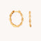 18k Gold Plated Jewellery - Twist Small Hoops in Gold - Hoops - Astrid &amp; Miyu