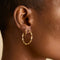 18k Gold Plated Jewellery - Twist Small Hoops in Gold - Hoops - Astrid &amp; Miyu