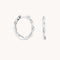 Charm Compatible Hoops - Twist Small Hoops in Silver - Hoops - Astrid &amp; Miyu
