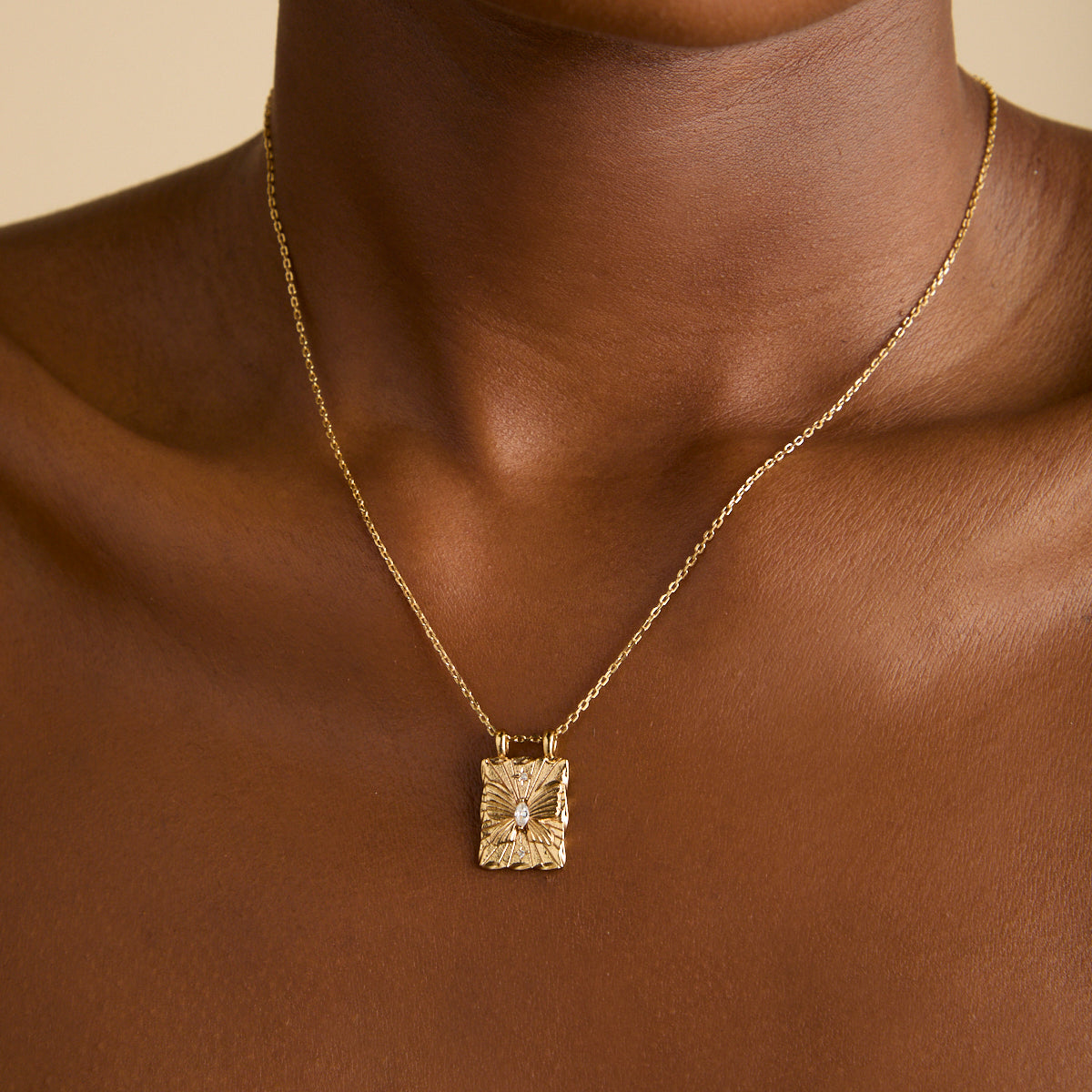 18k Gold Plated Jewellery - Butterfly Pendant Necklace in Gold - Pendant Necklace - Astrid &amp; Miyu