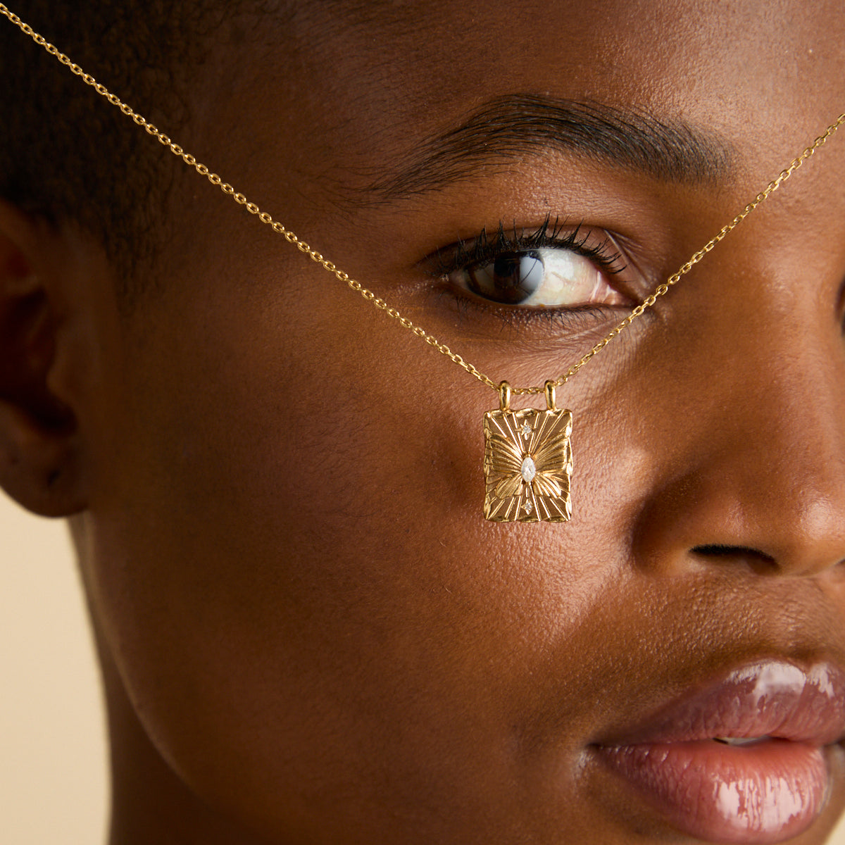 18k Gold Plated Jewellery - Butterfly Pendant Necklace in Gold - Pendant Necklace - Astrid &amp; Miyu