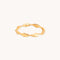18k Gold Plated Jewellery - Twist Band Ring in Gold - Band Ring - Astrid &amp; Miyu