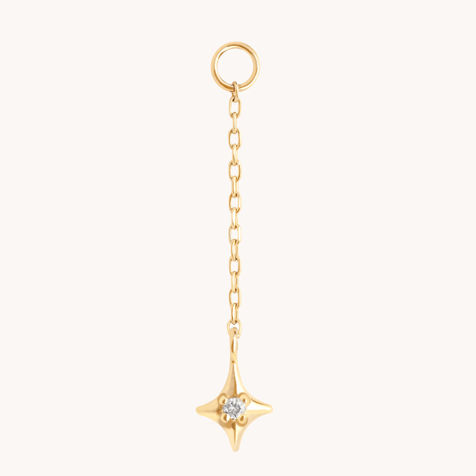 Ear Curation Chain™ - Star Ear Curation Chain™ in Solid Gold - Piercing Chains - Astrid &amp; Miyu