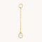April White Topaz - White Topaz Ear Curation Chain™ in Solid Gold - Product Piercings - Astrid &amp; Miyu
