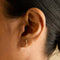 April White Topaz - White Topaz Ear Curation Chain™ in Solid Gold - Product Piercings - Astrid &amp; Miyu