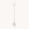 April White Topaz - White Topaz Ear Curation Chain™ in Solid White Gold - Product Piercings - Astrid &amp; Miyu