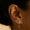 April White Topaz - White Topaz Ear Curation Chain™ in Solid White Gold - Product Piercings - Astrid &amp; Miyu