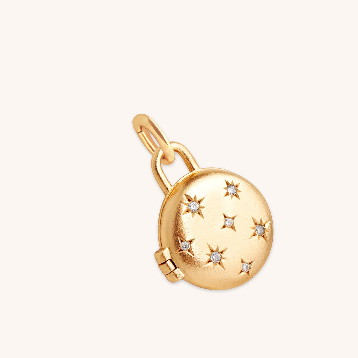 18k Gold Plated Jewellery - Cosmic Locket Talisman Charm in Gold - Talisman Charm - Astrid &amp; Miyu