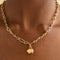 18k Gold Plated Jewellery - Cosmic Locket Talisman Charm in Gold - Talisman Charm - Astrid &amp; Miyu