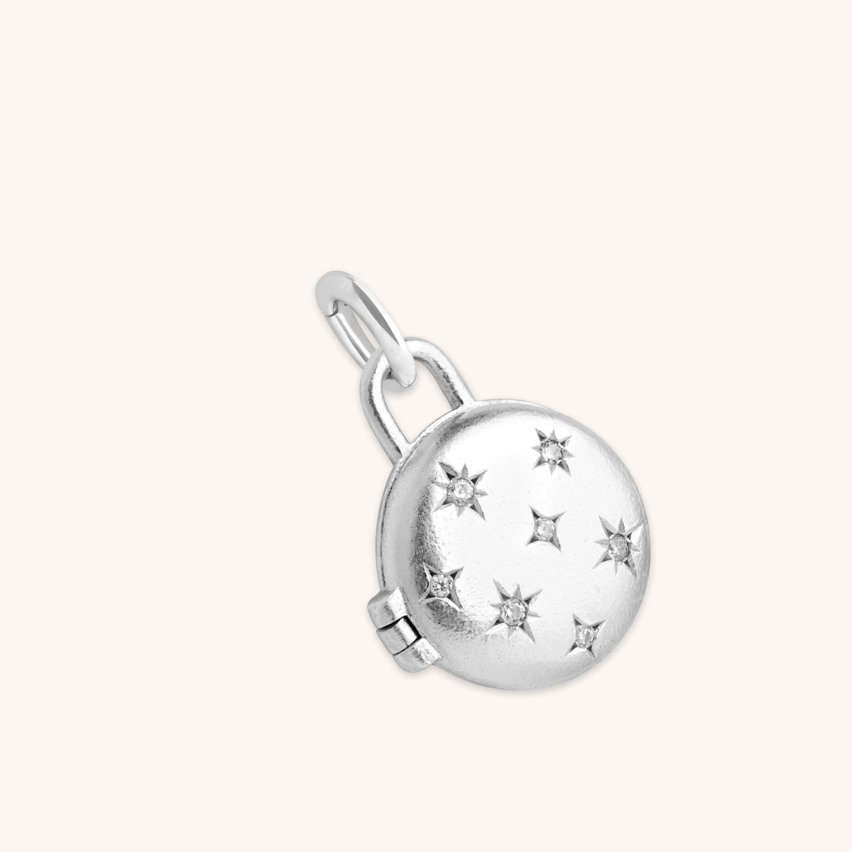 Hoop Charms - Cosmic Locket Talisman Charm in Silver - Talisman Charm - Astrid &amp; Miyu