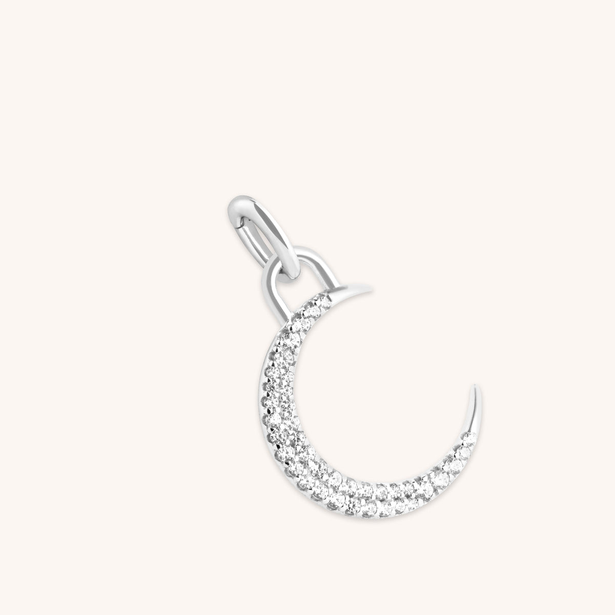 Hoop Charms - Moon Talisman Charm in Silver - Talisman Charm - Astrid &amp; Miyu