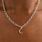 Hoop Charms - Moon Talisman Charm in Silver - Talisman Charm - Astrid &amp; Miyu