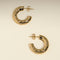 Cosmic Star Dome Hoops in Gold-Astrid &amp; Miyu