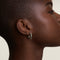 Cosmic Star Dome Hoops in Silver-Astrid &amp; Miyu