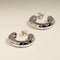 Cosmic Star Dome Hoops in Silver-Astrid &amp; Miyu