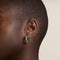 Cosmic Star Dome Hoops in Silver-Astrid &amp; Miyu