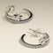 Cosmic Illusion Crystal Hoops in Silver-Astrid &amp; Miyu