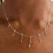 Necklaces & Bracelets - Cosmic Charm Drop Necklace in Silver - Necklaces - Astrid &amp; Miyu