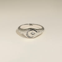 Cosmic Signet Ring in Silver-Astrid &amp; Miyu