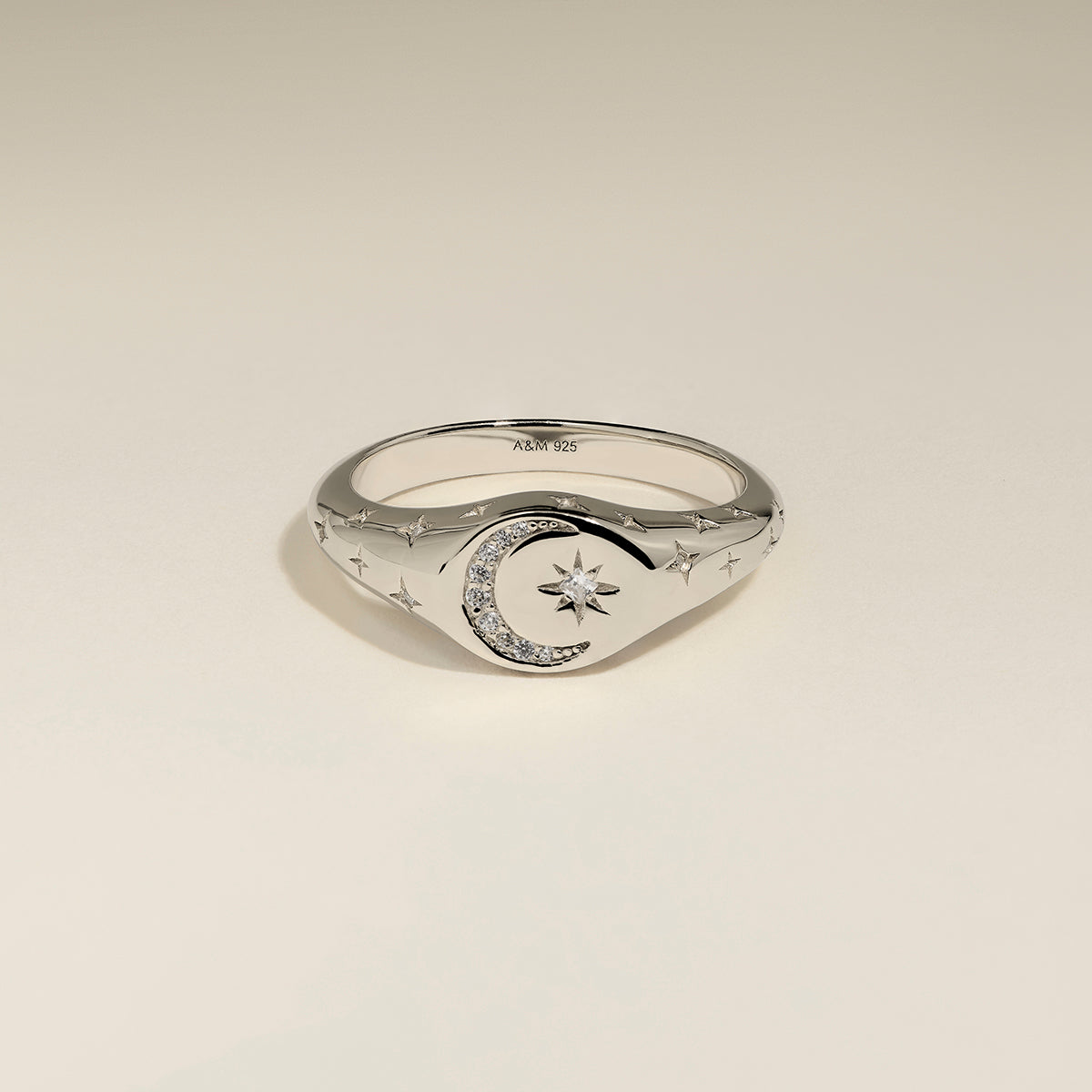 Cosmic Signet Ring in Silver-Astrid &amp; Miyu