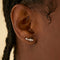 Climber Earrings - Cosmic Crystal Climber Stud Earrings in Silver - Stud Earrings - Astrid &amp; Miyu