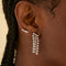 Climber Earrings - Cosmic Crystal Climber Stud Earrings in Silver - Stud Earrings - Astrid &amp; Miyu