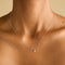 Gold Necklaces - Diamond Marquise Drop Pendant Necklace in Solid White Gold - Pendant Necklaces - Astrid &amp; Miyu