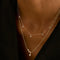 Gold Necklaces - Diamond Marquise Drop Pendant Necklace in Solid White Gold - Pendant Necklaces - Astrid &amp; Miyu