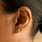 Earrings - Shooting Star Chain Drop Studs in Solid White Gold - Stud Earrings - Astrid &amp; Miyu