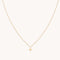April White Topaz - White Topaz Star Pendant Necklace in Solid Gold - Pendant Necklaces - Astrid &amp; Miyu