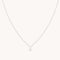 April White Topaz - White Topaz Star Pendant Necklace in Solid White Gold - Pendant Necklaces - Astrid &amp; Miyu