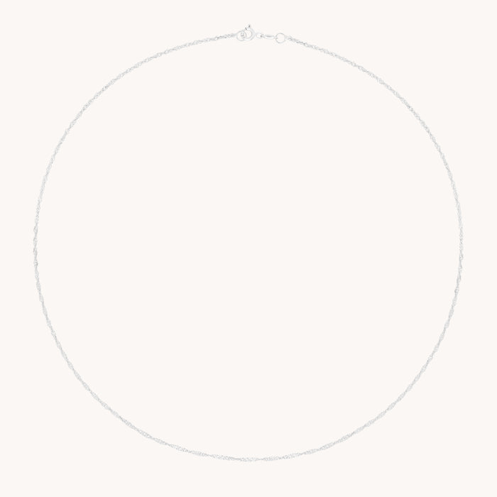 Bold Astrid Chain Necklace in Solid White Gold-Astrid &amp; Miyu