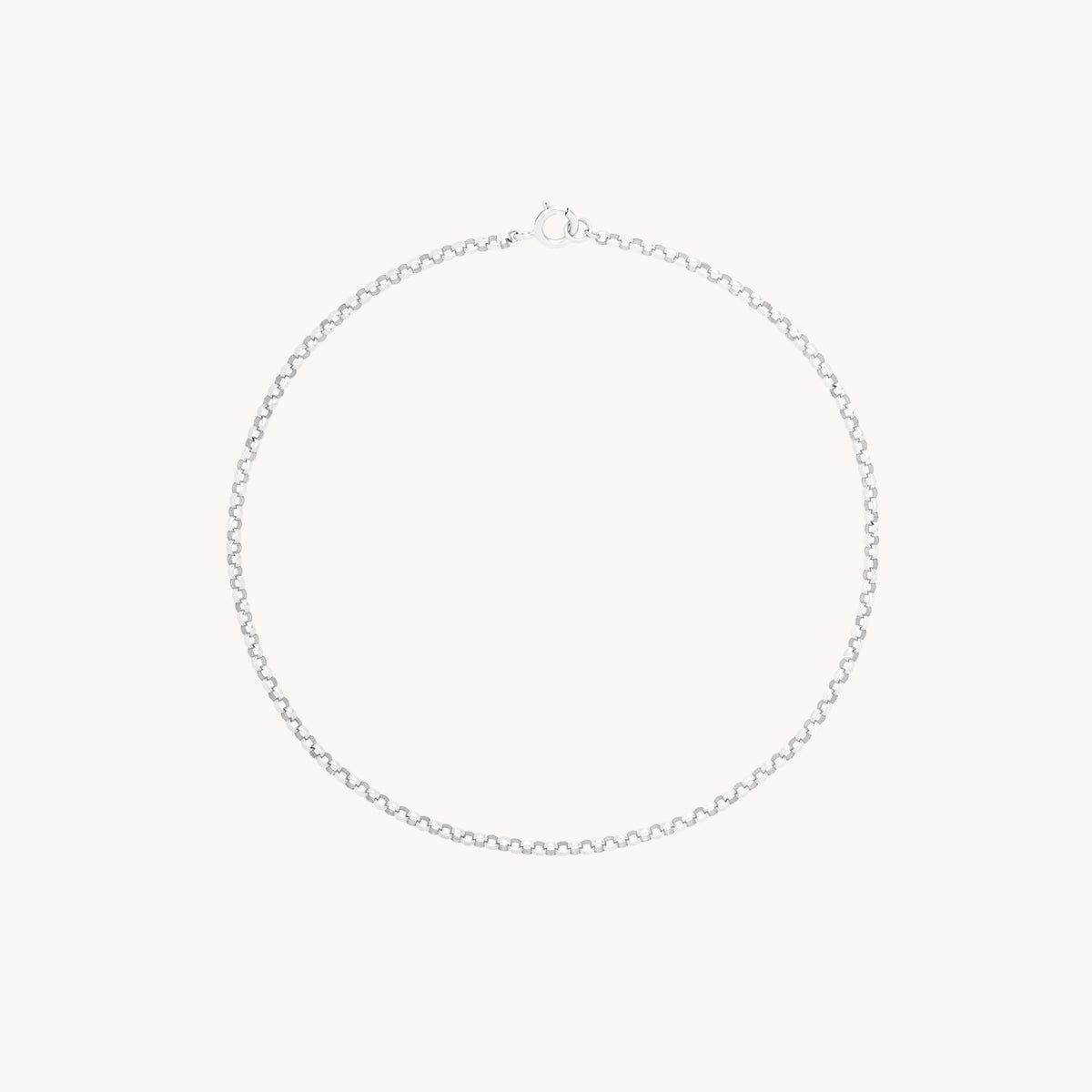 Chelsea Chain Bracelet in Solid White Gold-Astrid &amp; Miyu