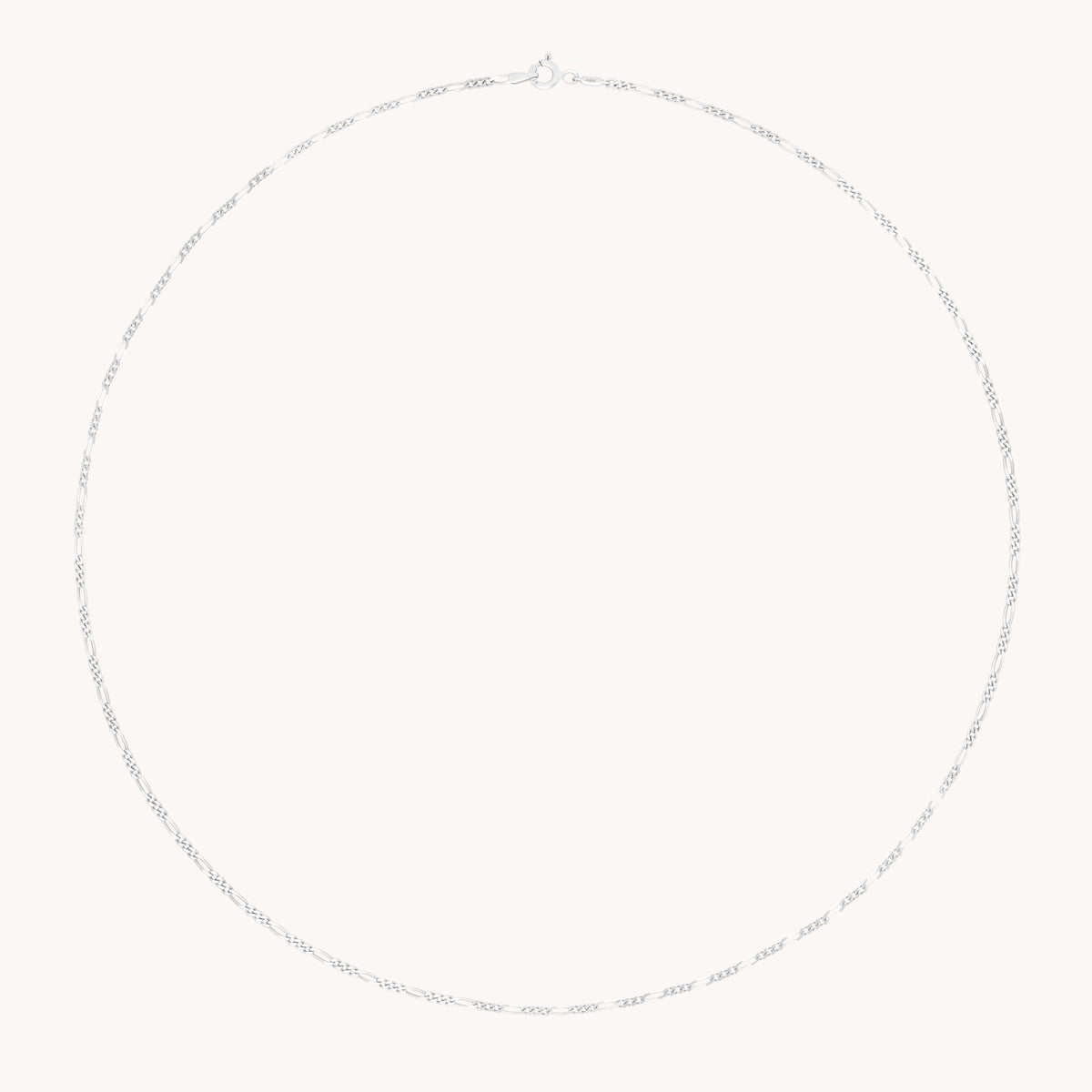 Soho Chain Necklace in Solid White Gold-Astrid &amp; Miyu